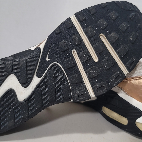 Nike Women’s Air Max Sneaker in Cream with Rose Gold and Black Accents - Picture 5 of 5